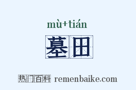 墓田是什么意思的图片